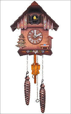 Black Forest Battery Operated German Cuckoo Clock with 12 Tunes - GermanGiftOutlet.com
