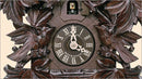 Schneider 14" 6 Leaves and 3 Birds Black Forest Honey Colored German Cuckoo Clock - GermanGiftOutlet.com
 - 3