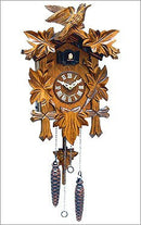 Black Forest - German Cuckoo Clock With Leafs And Bird - GermanGiftOutlet.com
