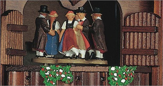 Schneider 13 Inch Wood Chopper and Beer Drinker Eight Day Musical German Cuckoo Clock - GermanGiftOutlet.com
 - 3