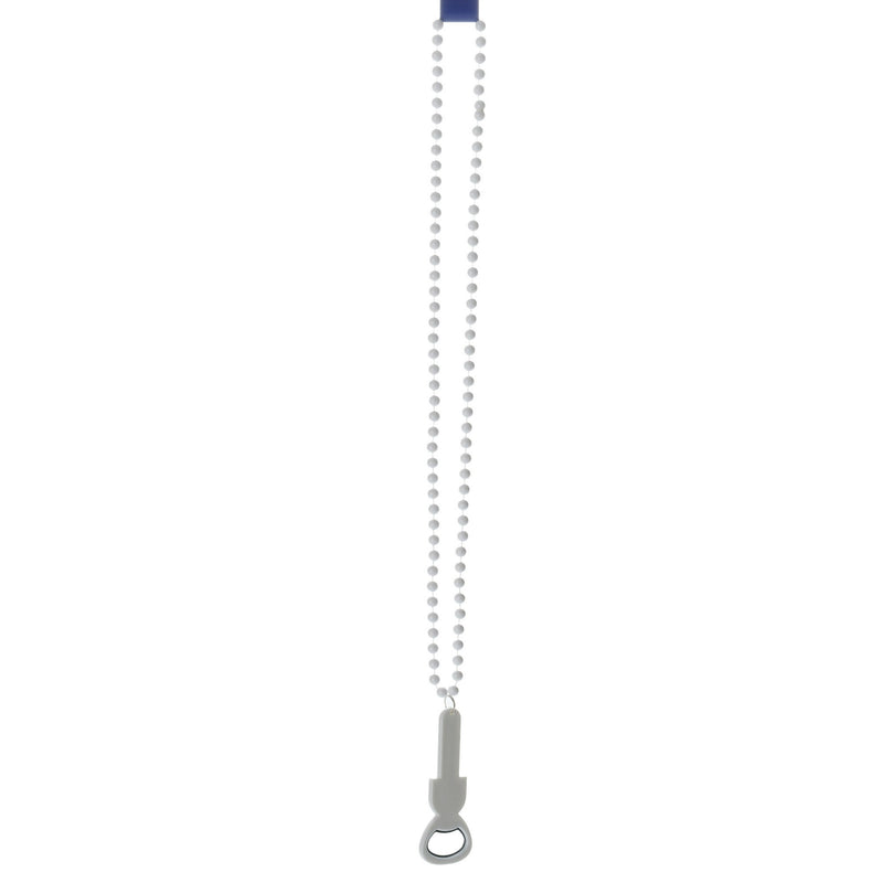 White Oktoberfest Themed Party Beads With Bottle Opener - GermanGiftOutlet.com
 - 1