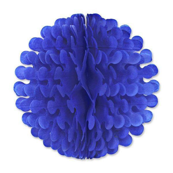 14" Blue Tissue Flutter Ball Party Decorations - GermanGiftOutlet.com
