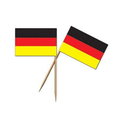 German Flag Picks (50/Pkg) - GermanGiftOutlet.com
