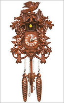 Black Forest Chalet cuckoo clock with birds and oak leaves - GermanGiftOutlet.com
