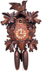 Black Forest 8-Day German Cuckoo Clock with Leaf Detail - GermanGiftOutlet.com
