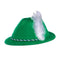 Oktoberfest Costume Green Velour Tyrolean Hat - GermanGiftOutlet.com
