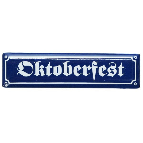 Oktoberfest Street Sign Magnet - GermanGiftOutlet.com
