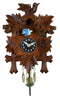 River City Clocks 7" Quartz Clock with Five Leaves and One Bird - GermanGiftOutlet.com
