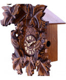 Cuckoo Clock With Seven Hand-Carved Maple Leaves And Three Birds - 16 Inches Tall - GermanGiftOutlet.com
 - 2