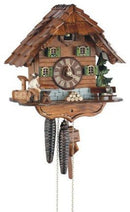 Schneider 10" Black Forest Lumberjack German Cuckoo Clock - GermanGiftOutlet.com
