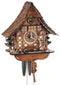 Schneider 12" Black Forest Moving Wanderer Eight Day Movement German Cuckoo Clock - GermanGiftOutlet.com
