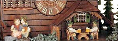Schneider Black Forest 20" Musical Kissing Couple Eight Day Movement German Cuckoo Clock - GermanGiftOutlet.com
 - 2