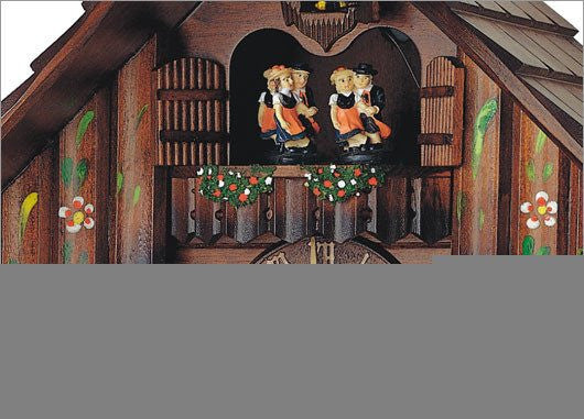 Schneider Black Forest 12" Musical Four German Beer Drinkers Eight Day Movement German Cuckoo Clock - GermanGiftOutlet.com
 - 4