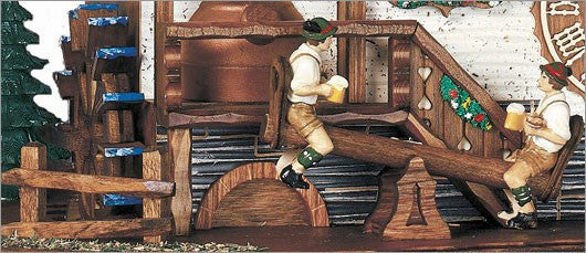 Schneider Black Forest 17" Musical Beer Garden Eight Day Movement German Cuckoo Clock - GermanGiftOutlet.com
 - 2