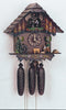 Schneider Black Forest 13" Musical Wood Chopper with Painted Flowers Eight Day Movement German Cuckoo Clock - GermanGiftOutlet.com
