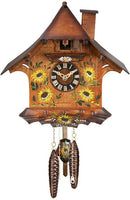 River City Clocks 9" Quartz German Cuckoo Clock with Painted Chalet - GermanGiftOutlet.com
 - 1