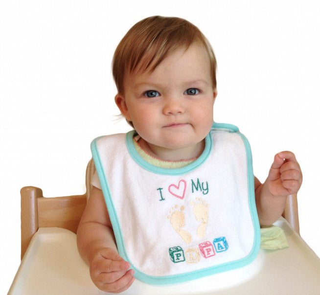 Unique Baby Gift Bib: Love My Papa - GermanGiftOutlet.com
