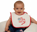 German Gift Idea Baby Bib: My Opa Loves Me - GermanGiftOutlet.com
 - 1