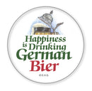 Metal Button. Happiness Is Drinking German Bier - GermanGiftOutlet.com
 - 1