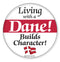 Metal Button: Living with a Dane - GermanGiftOutlet.com
 - 1