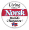 Metal Button: Living with a Norsk - GermanGiftOutlet.com
 - 1