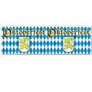 Flame Resistant Metallic Oktoberfest Fringe Banner, 14 by 4-Feet - GermanGiftOutlet.com
