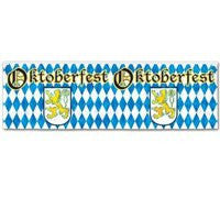 Flame Resistant Metallic Oktoberfest Fringe Banner, 14 by 4-Feet - GermanGiftOutlet.com
