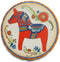 Red Dala Horse European Gift Coaster Set - 1 - GermanGiftOutlet.com