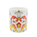 Rosemaling White Design Ceramic Coffee Mug - 3 - GermanGiftOutlet.com