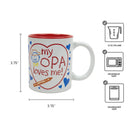 "My Opa Loves Me" Opa Gift Idea Coffee Mug
