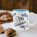 Opa is the Greatest Blue Ceramic Coffee Mug