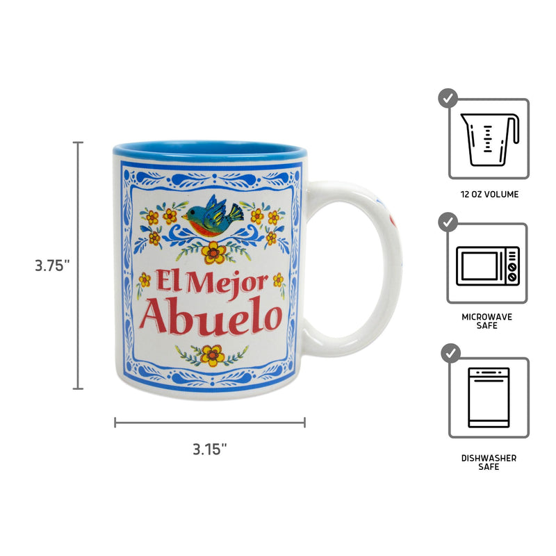 "El Mejor Abuelo" Coffee Mug Great Gift Idea for Abuelo