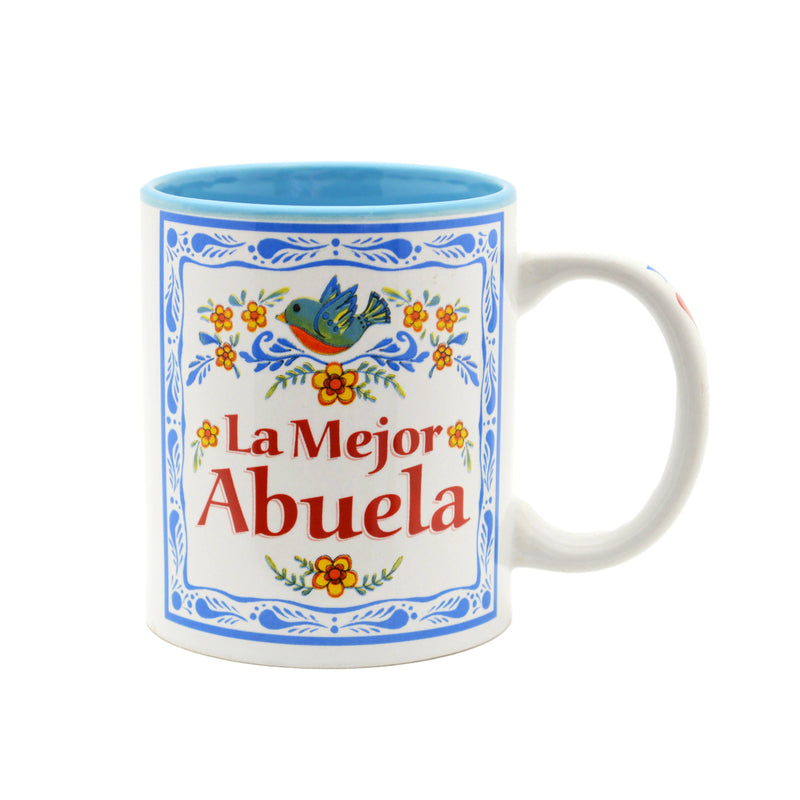 "La Mejor Abuela"  Abuela Gift Ceramic Coffee Mug - 1  - GermanGiftOutlet.com