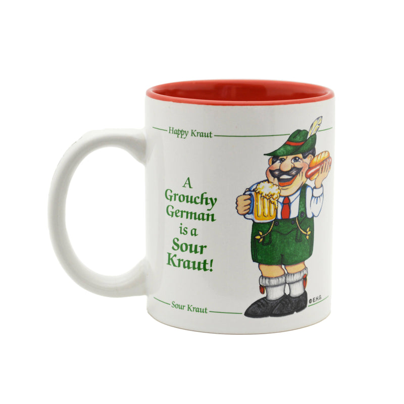 "A Grouchy German Is A Sour Kraut" German Gift Idea Mug - 3 GermanGiftOutlet.com