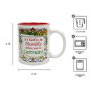 German Gift Idea Coffee Mug "Humble German"