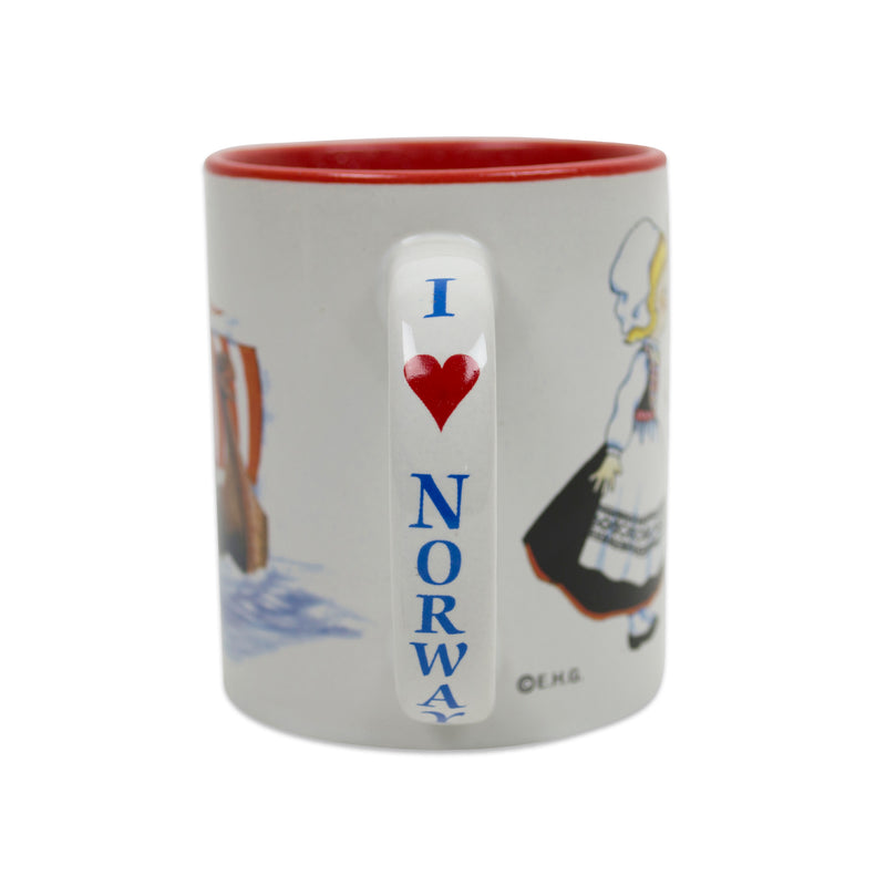 Norwegian Gift Idea Coffee Mug "I Love Norway"