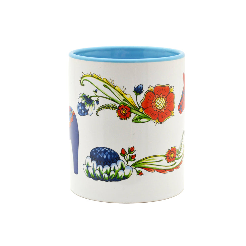 Red Dala Horse Ceramic Coffee Mug - 4 - GermanGiftOutlet.com
