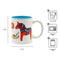 Red Dala Horse Ceramic Coffee Mug
