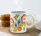 Rosemaling & Hummingbird Ceramic Coffee Mug