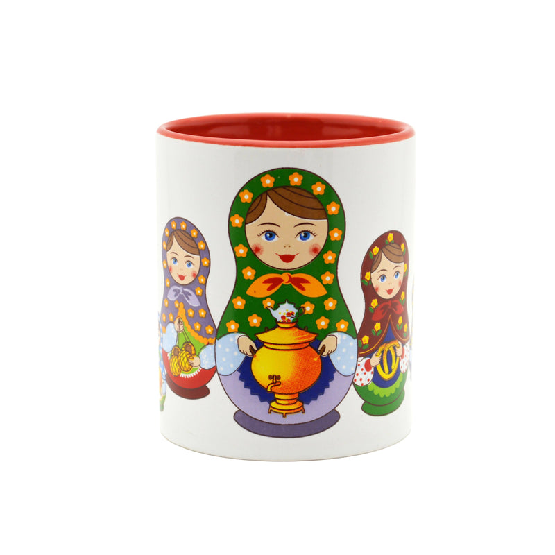 Russian Nesting Doll Ceramic Coffee Mug - 3 - GermanGiftOutlet.com