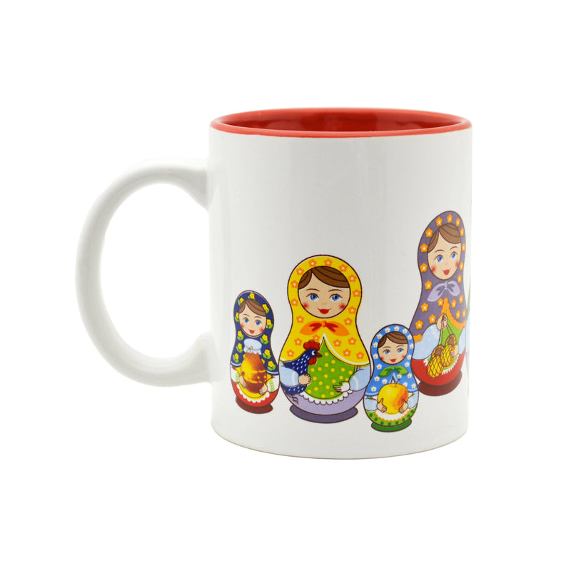 Russian Nesting Doll Ceramic Coffee Mug - 2 - GermanGiftOutlet.com