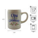 Gift for Opa German Coffee Cup: "Opa is the Greatest"