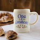 Gift for Opa German Coffee Cup: "Opa is the Greatest"