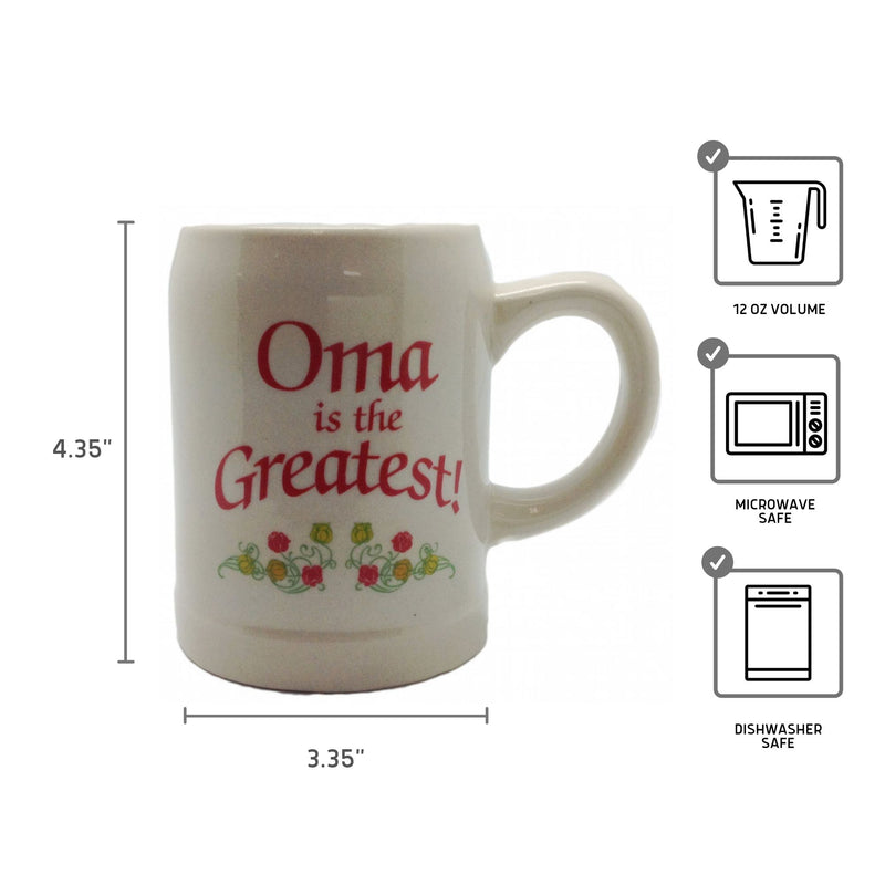 Gift for Oma German Coffee Cup: "Oma is the Greatest"
