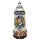 Classic Zoller & Born Bayern Flag .75L German Beer Stein 