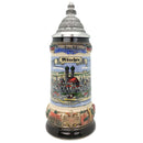 Classic Zoller & Born Rothenburg Flag .75L German Beer Stein