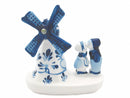 Windmill & Delft Kissing Couple (3") - GermanGiftOutlet.com