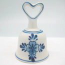 Collector Windmill Blue and White Bell with Heart - GermanGiftOutlet.com
 - 2