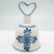 Collector Windmill Blue and White Bell with Heart - GermanGiftOutlet.com
 - 2