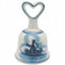 Collector Windmill Blue and White Bell with Heart - GermanGiftOutlet.com
 - 1